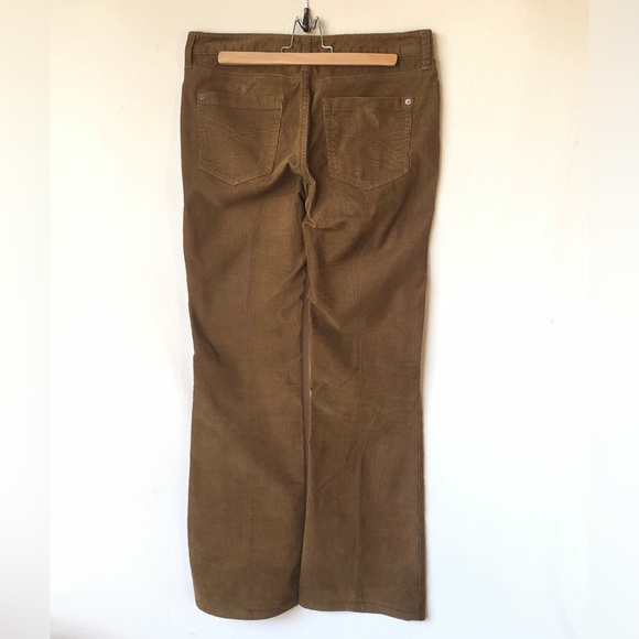 EDDIE BAUER Pants Size 8 Corduroy Flare Brown Retro A031 - Picture 3 of 9